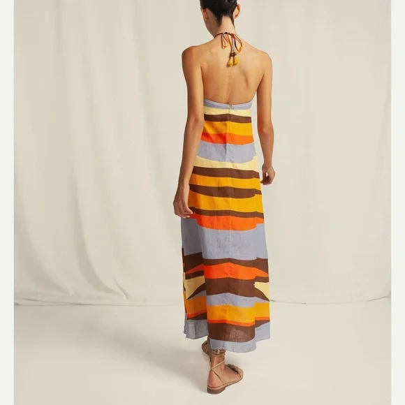 Cala de la Cruz Luna Linen Maxi Dress - Picture 3 of 10